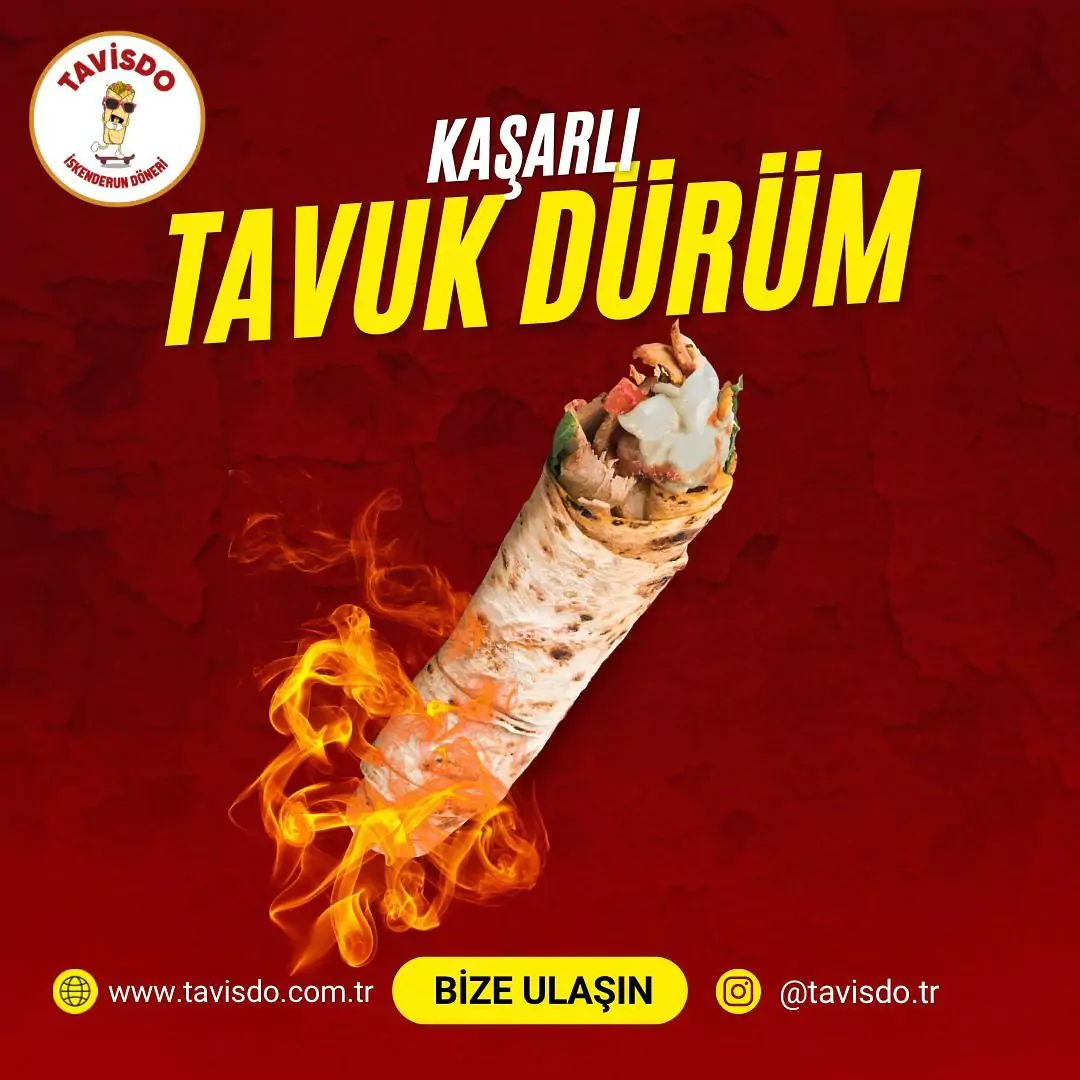 Kaşarlı Tavuk Dürüm